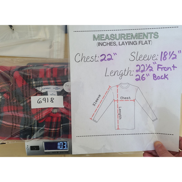 Old Navy Checked Women's The Boyfriend Shirt Button Up Sz‎ Medium Petite Preppy - Picture 13 of 13